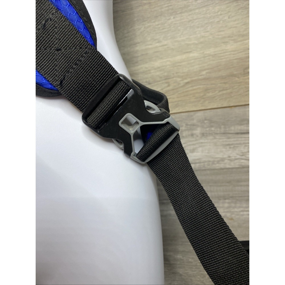 Adidas Sling Backpack Spring Load Crossbody Shoulder Strap 16x20 Black Blue Gray - Picture 5 of 16